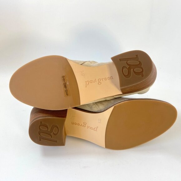 Paul Green Vienna Biscuit Suede Booties Women Ankle Boots Size UK3.5 US6 - Picture 5 of 9